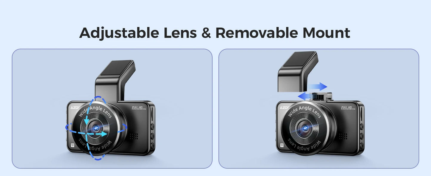 AZDOME Dash Cam M17 1080P Front Cam with ADAS GPS DVR - Great Outdoors and More 25