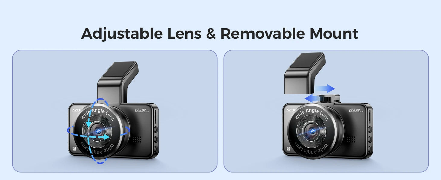AZDOME Dash Cam M17 1080P Front Cam with ADAS GPS DVR - Great Outdoors and More 25