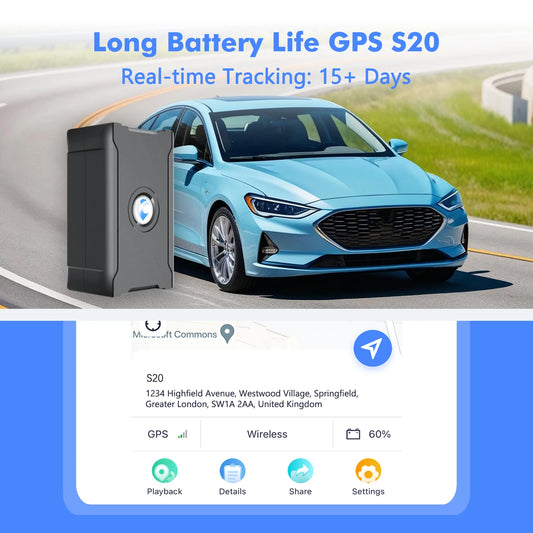 15 Days Battery Vehicle GPS Tracker Anti-Theft Locator for Security
