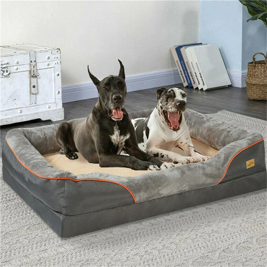 Jumbo Large Orthopedic Dog Bed Memory Foam Pet Sofa Couch - Great Outdoors and More 25