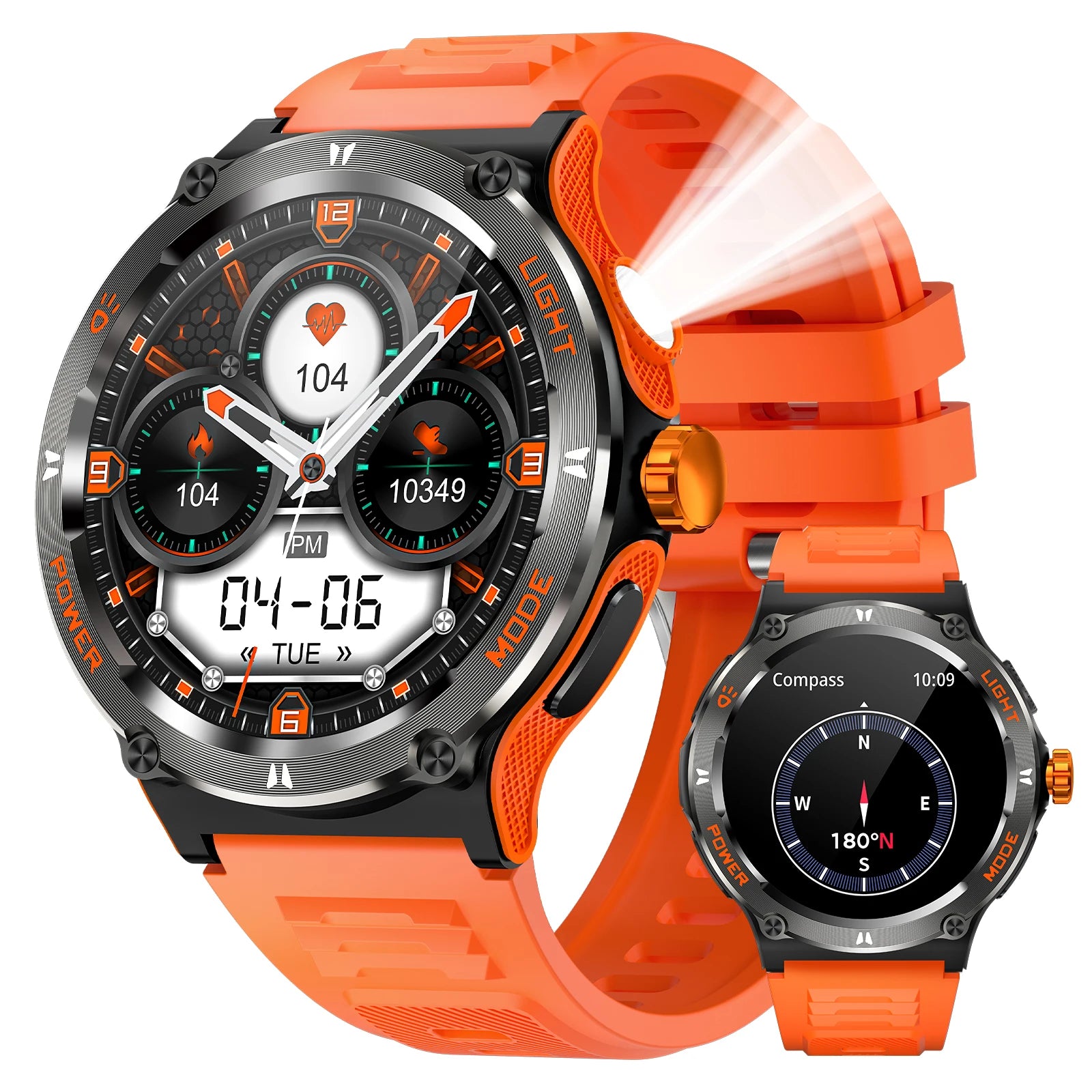 LaNikar Smart Watch 3ATM Waterproof 1.53" KT76 Men Sport - Great Outdoors and More 25