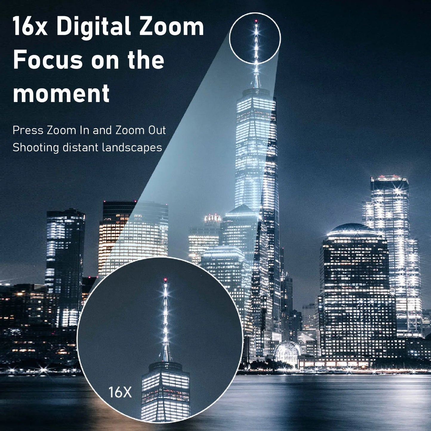 1080P Digital Camera 16MP HD Smart SLR Camera for Photography with Zoom Lens and SD Card Support