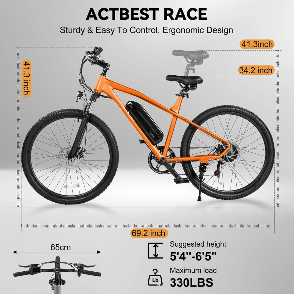 Electric Bike 21-Speed 27.5" Ebike Up To 28MPH 1000W Motor - Great Outdoors and More 25