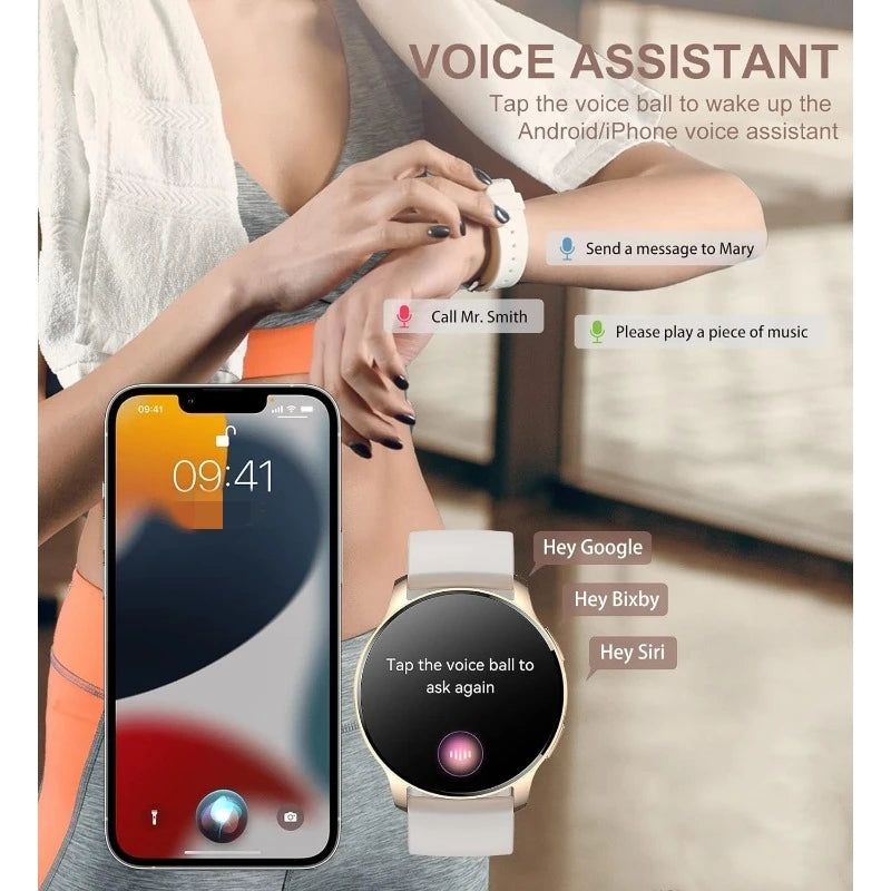 Smart Watch for Women Answer/Make Call Fitness Tracker Waterproof - Great Outdoors and More 25