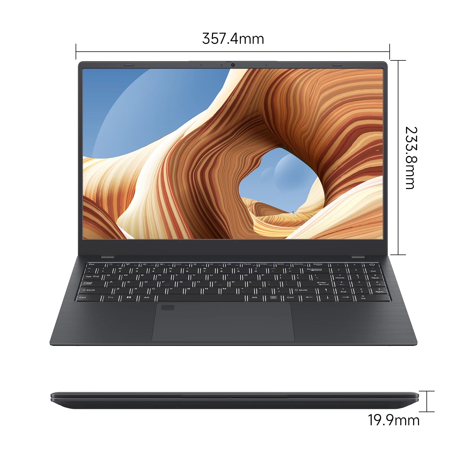 15.6 Inch Business Laptop Notebook PC Intel Celeron N5095 16GB RAM 512GB SSD Windows 11 Fingerprint Recognition Backlit Keyboard - Great Outdoors and More 25