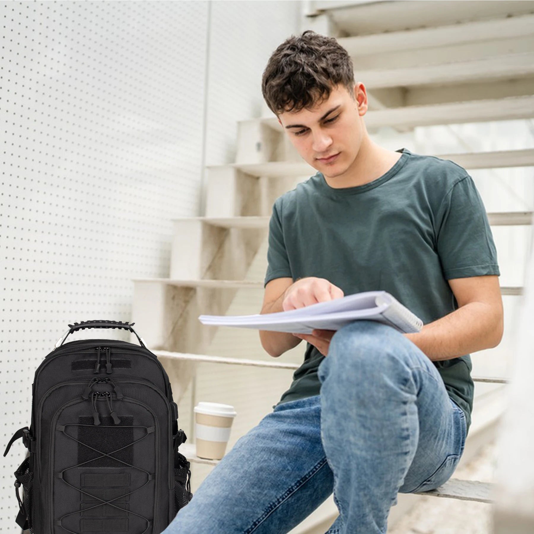 30L Tactical Backpack Travel Large Capacity Waterproof Rucksack - Great Outdoors and More 25