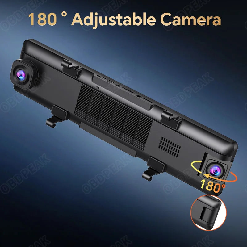 11.26 Inch 3 Camera 4K 1080P Video Recording Wifi Rearview Mirror Car DVR Touch Screen Infrared Night Vision Dash Cam - Great Outdoors and More 25
