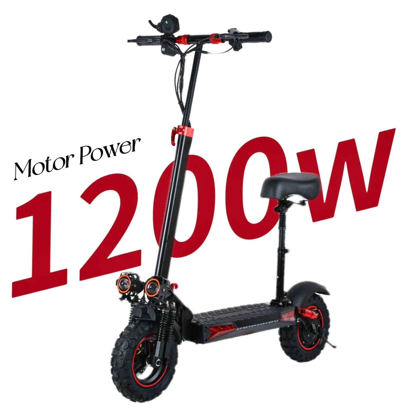 E Scooter J11MAX Foldable Waterproof Adult Electric Scooter 11 Inch Off Road Tires 48V 1200W 18Ah Configuration