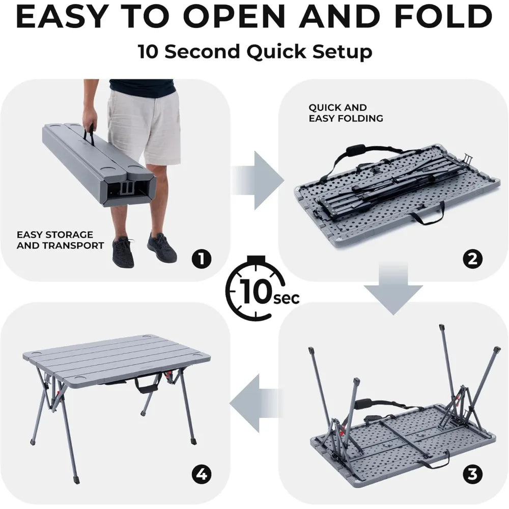 Cococabana X Camphor Portable Folding Table with Adjustable Shoulder Strap for Camping - Great Outdoors and More 25