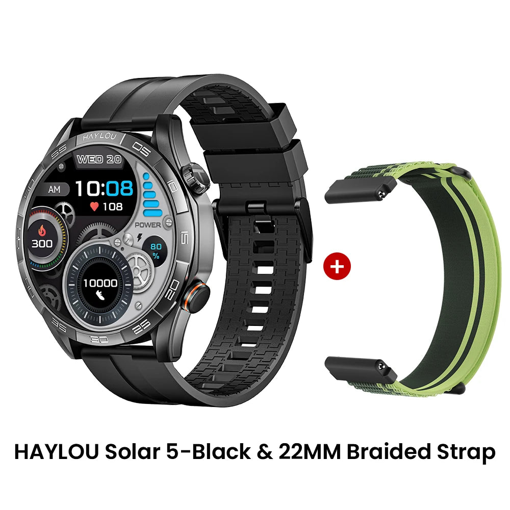 Haylou Solar 5 Voice Calling Smartwatch 1.58 Inch AMOLED