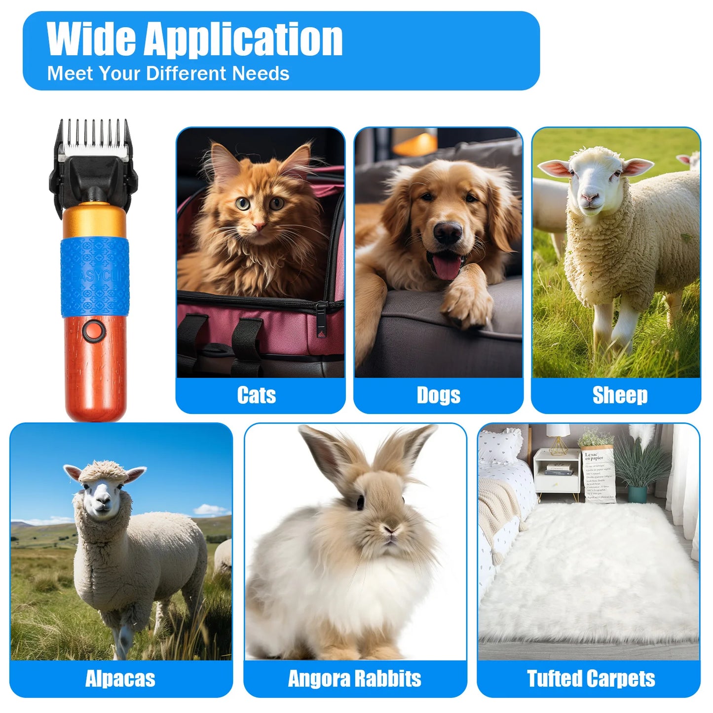 Electric Animal Fur Shears Farm Supplies Grooming Clipper - Great Outdoors and More 25