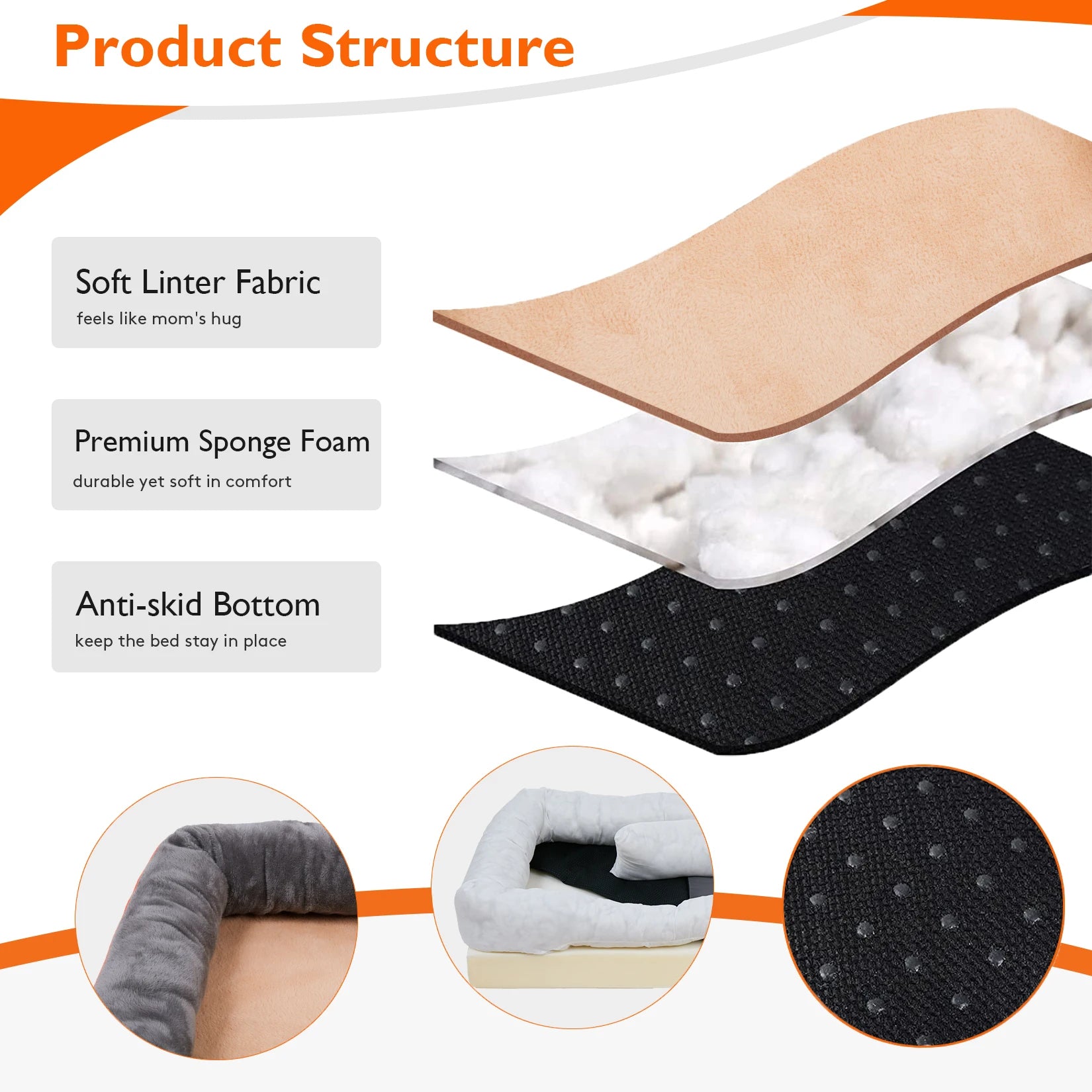 Large Dog Bed Soft Comfortable Anti Allergy Warm Fleece Removable Washable Cover Pet Bed Waterproof - Great Outdoors and More 25