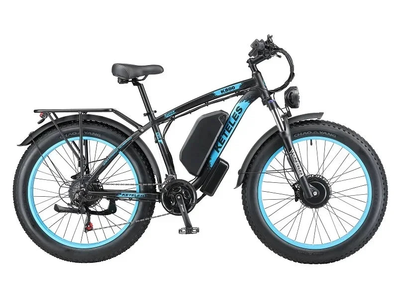 Electric Bicycle KETELES K800 2000W High Power Motor 48V 23Ah Battery Adult Electric Bike 26 Inch Tire Mountain Off-Road Ebike