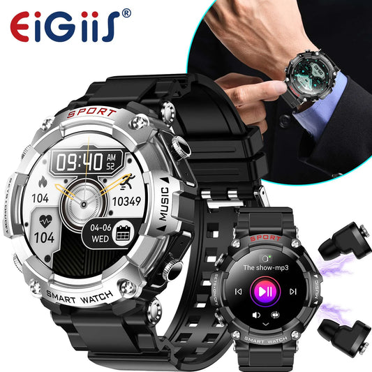 EIGIIS Smart Watch AMOLED Display With In-Ear Bluetooth Headset Heart Rate Blood Pressure Oxygen Monitoring HD Audio - Great Outdoors and More 25
