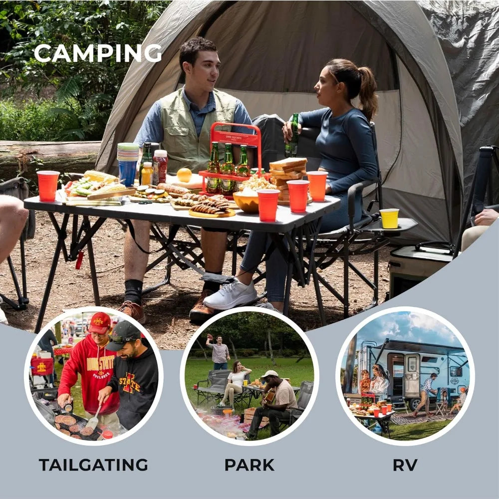 Cococabana X Camphor Portable Folding Table with Adjustable Shoulder Strap for Camping - Great Outdoors and More 25