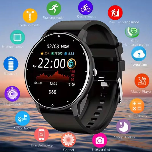 LIGE 2025 Smart Watch for Women and Men Waterproof Fitness Tracker with Heart Rate Monitor for Xiaomi Android and iOS