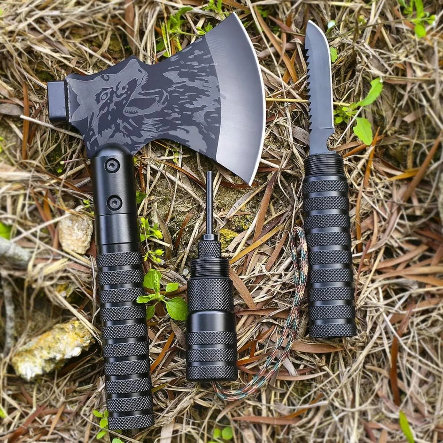 Tactical Folding Survival Axe w/Hammer & Nylon Sheath - Great Outdoors and More 25