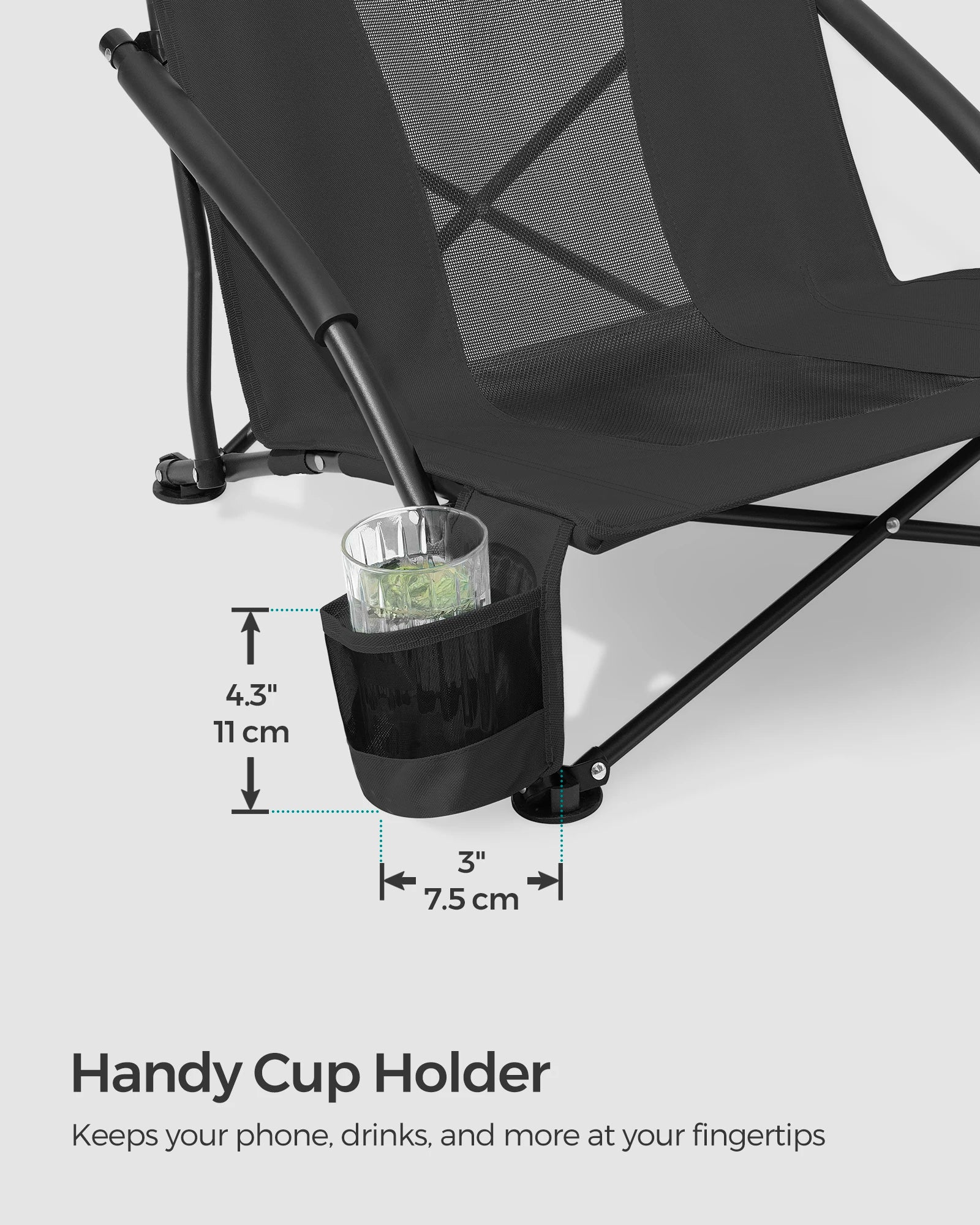SONGMICS Set of 2 Camping Chairs with High Backrest Lightweight - Great Outdoors and More 25