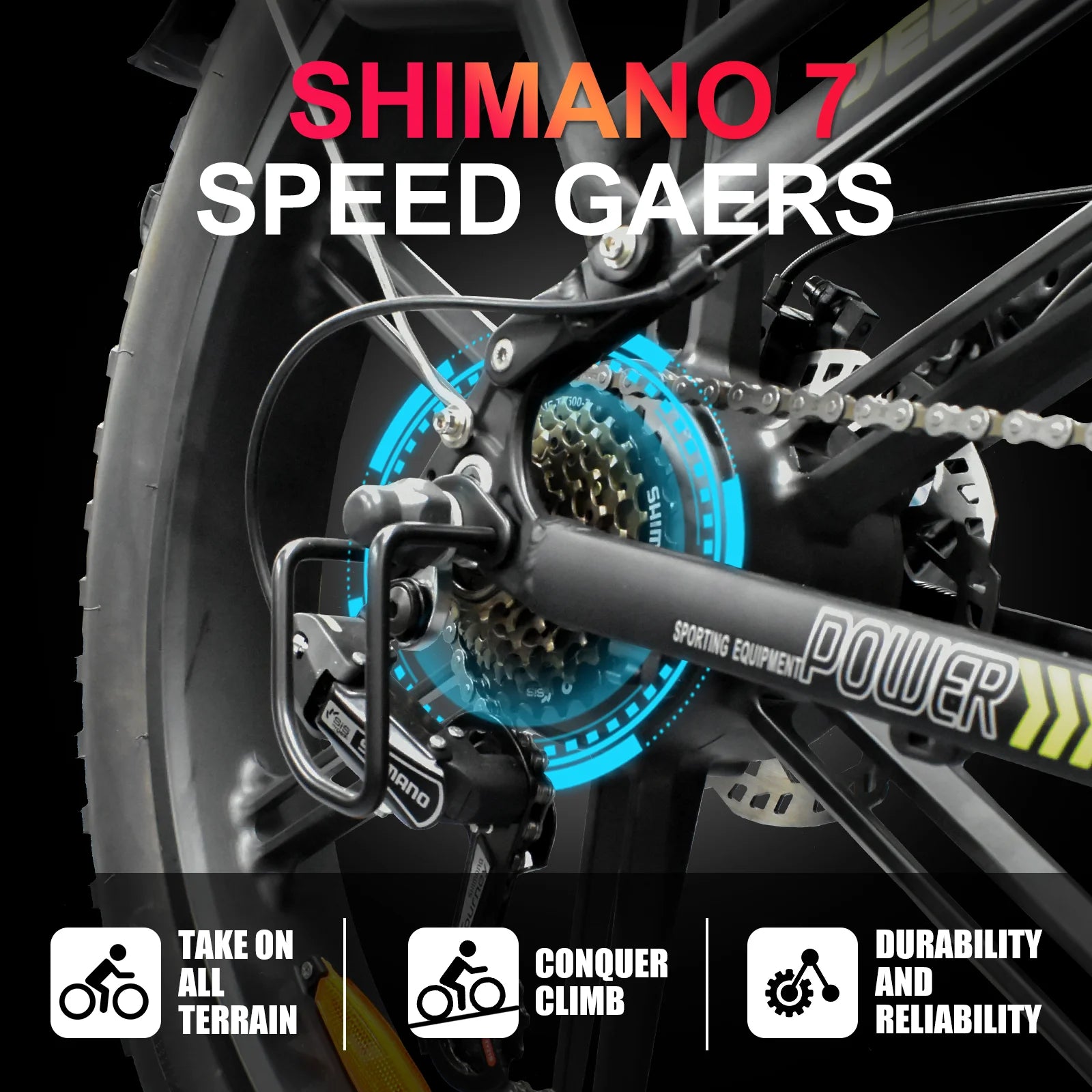 DEEPOWER S7 2000W Electric Bike Off-Road Adult Ebike - Great Outdoors and More 25