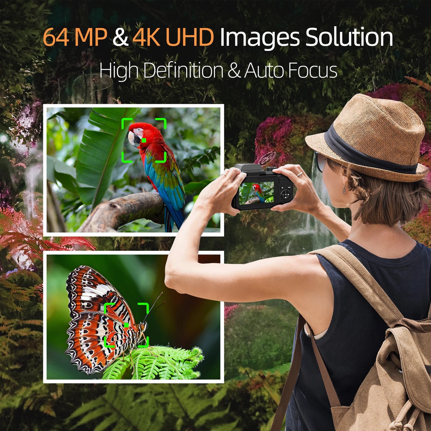 Digital Camera 4K 64MP 16X Flip Camera for YouTube Beginners - Great Outdoors and More 25