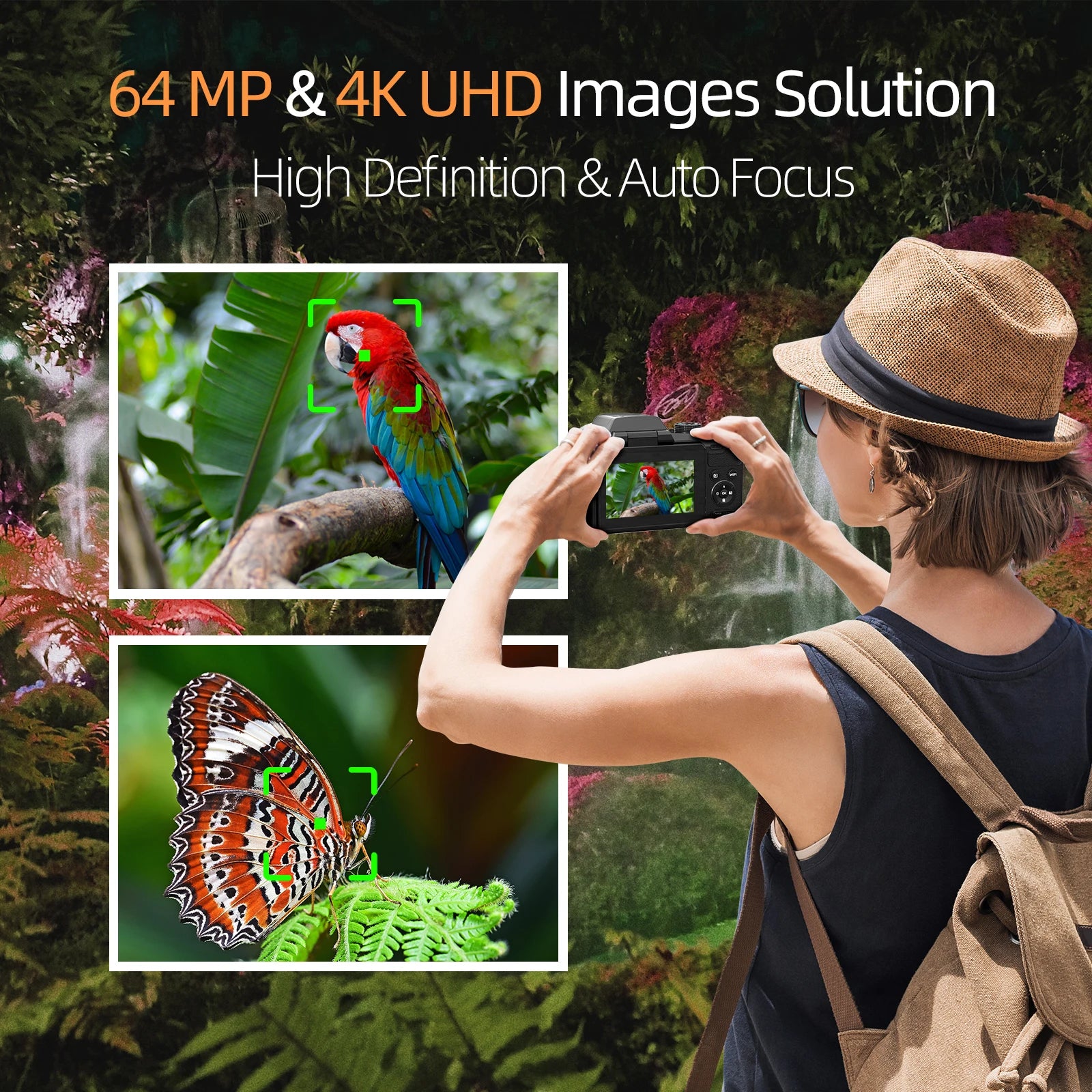 Digital Camera 4K 64MP 16X Flip Camera for YouTube Beginners - Great Outdoors and More 25