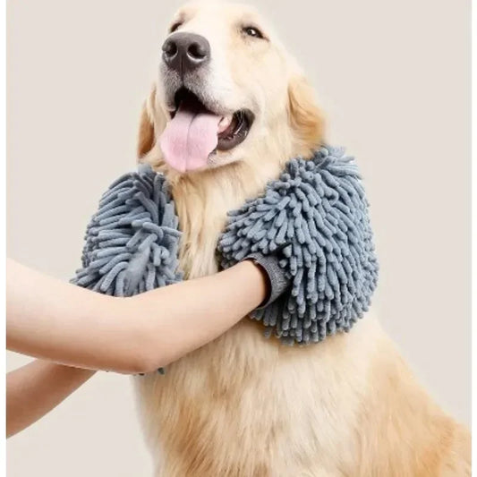 Pet Grooming Glove Quick Drying Dogs Paw Towel Chenille - Great Outdoors and More 25