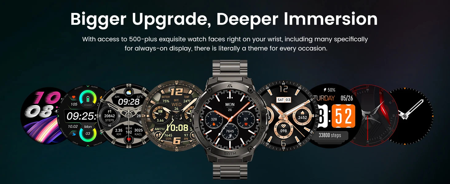 HIDAMEL T3E GPS Smart Watch For Men Compass Altimeter Altitude Stainless Steel Shell 5ATM Waterproof - Great Outdoors and More 25