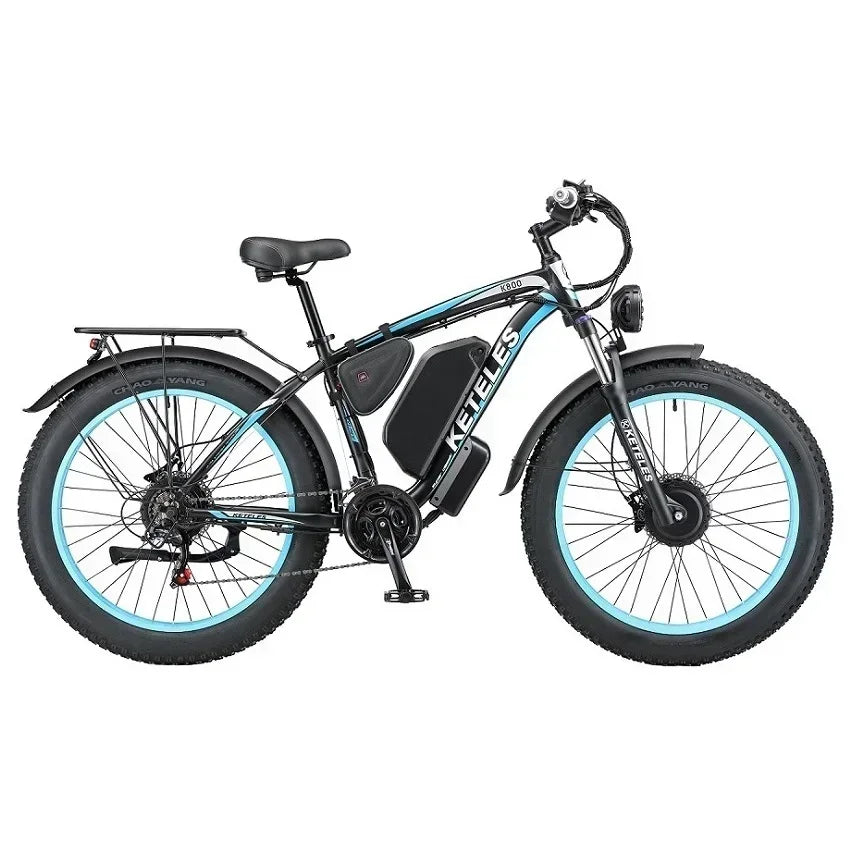 Electric Bicycle KETELES K800 2000W High Power Motor 48V 23Ah Battery Adult Electric Bike 26 Inch Tire Mountain Off-Road Ebike