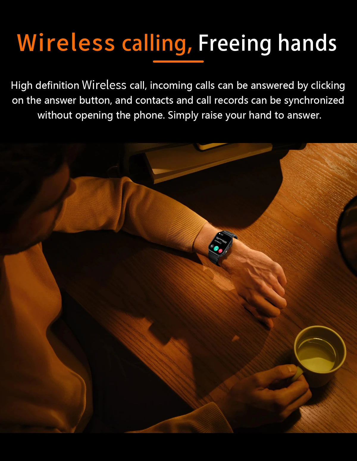 LIGE New Smart Watch LED Flashlight Military Sport Watches 2.01 Inch Screen Waterproof Men - Great Outdoors and More 25