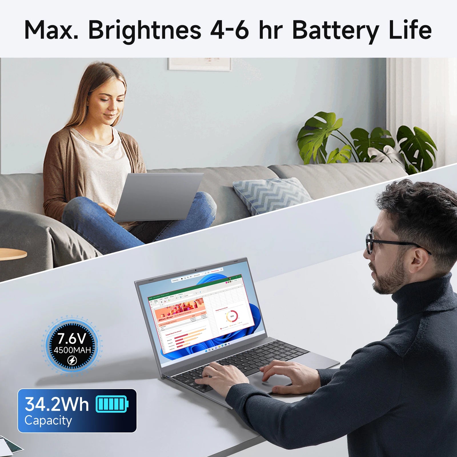 15.6 Inch Laptop Intel Pentium J3710 8GB RAM 256GB SSD Windows 11 For Students And Business - Great Outdoors and More 25