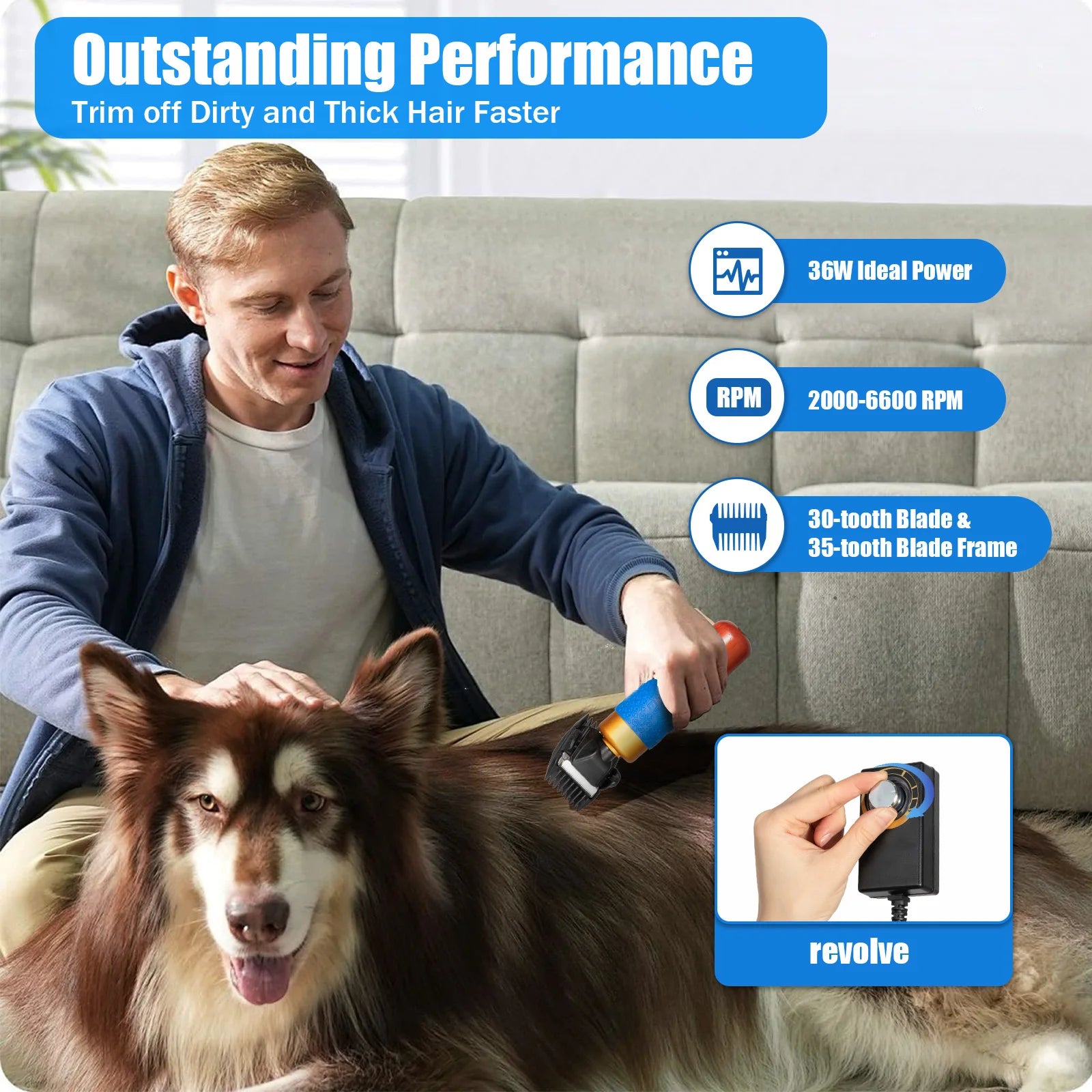 Electric Animal Fur Shears Farm Supplies Grooming Clipper - Great Outdoors and More 25