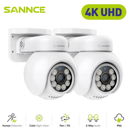 Sannce 4K POE Camera H265 Human Detection Smart Tracking Full Color ONVIF 8MP IP Security Camera Video Surveillance Protection - Great Outdoors and More 25